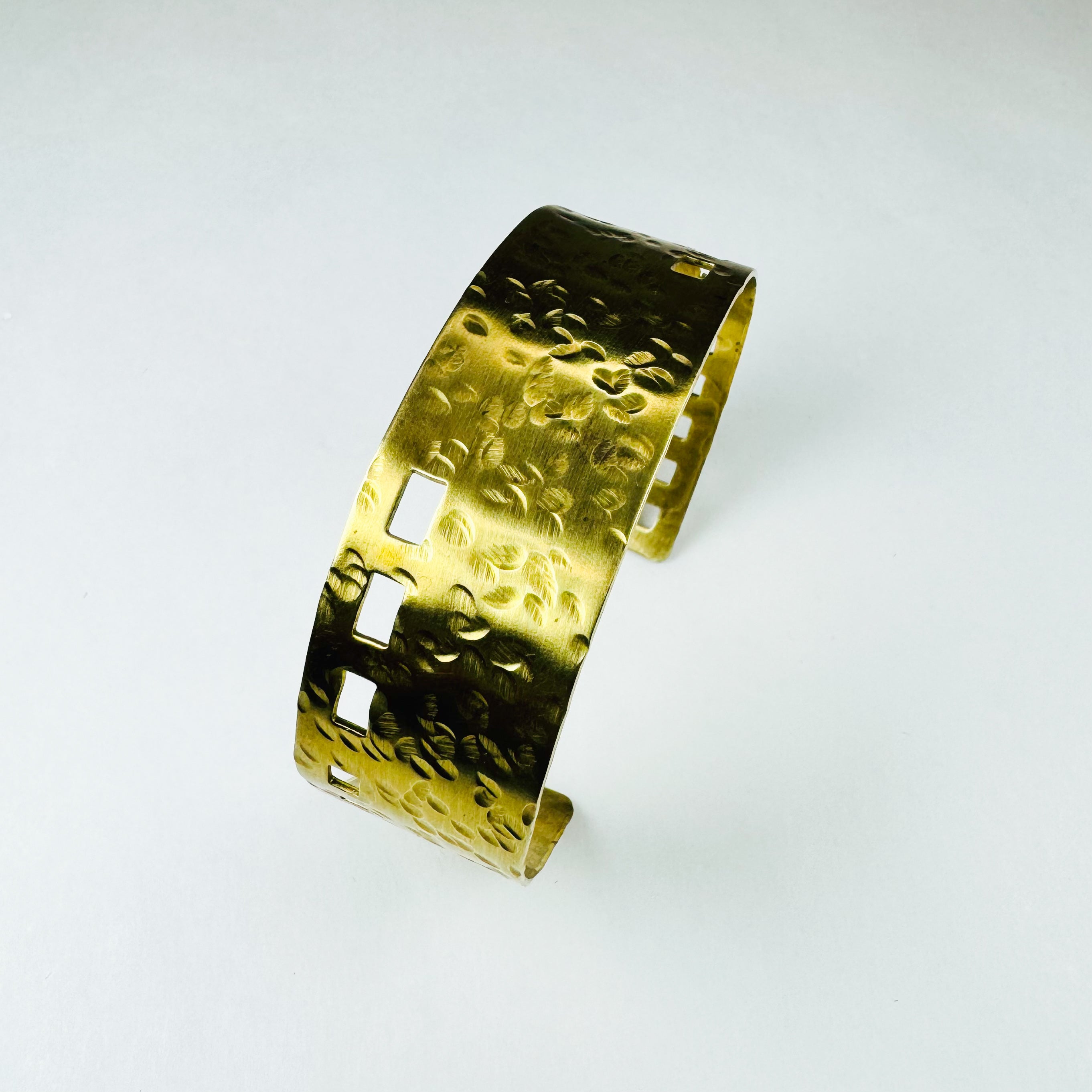 Sandcastle Hammered Brass Cuff – Other Ore