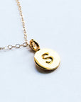 Stamped Letter Necklace
