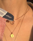 Stamped Letter Necklace