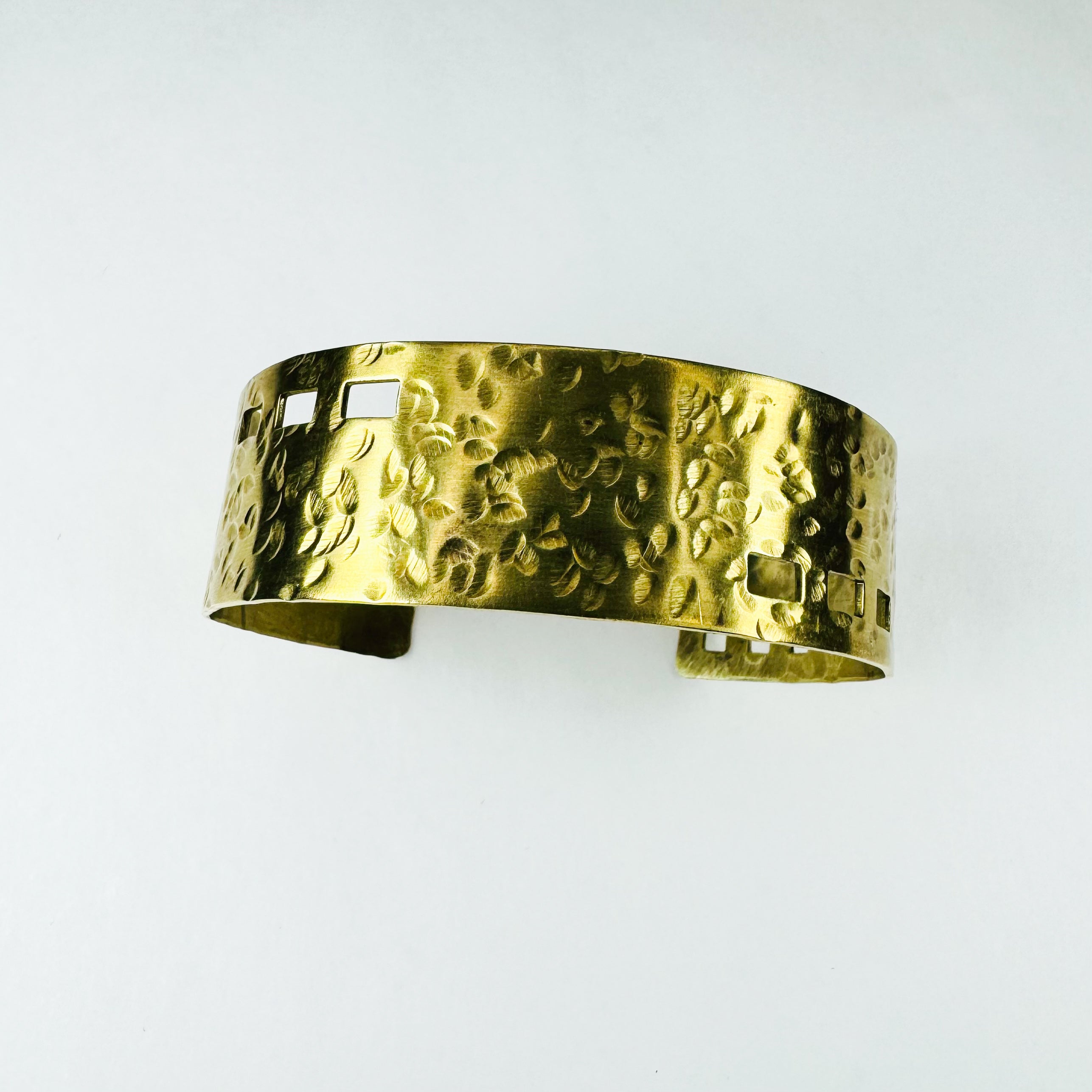 Sandcastle Hammered Brass Cuff – Other Ore